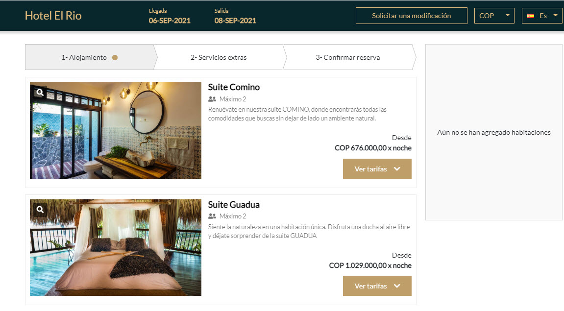 screenshot of Lobby PMS